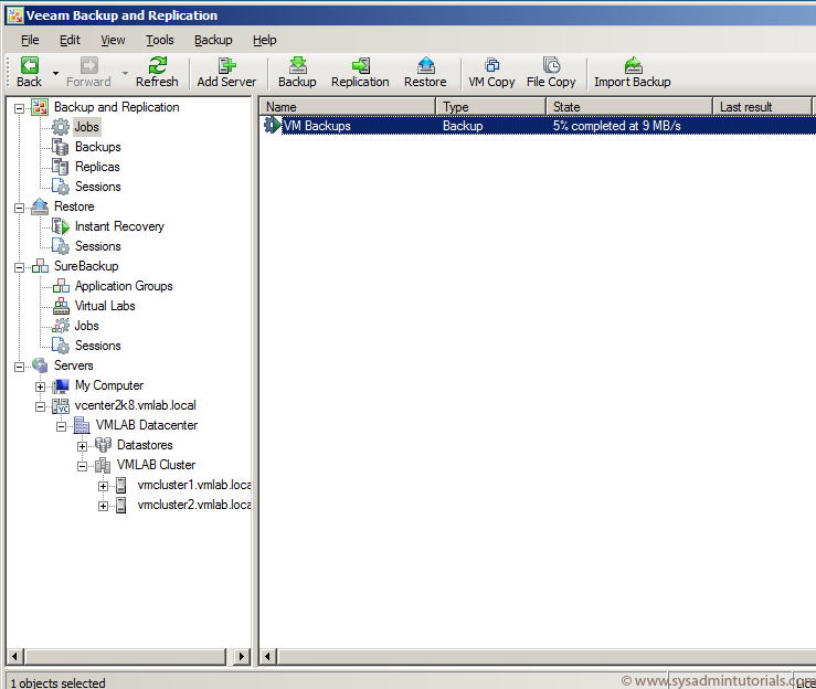 Veeam v5 Virtual Machine Backup